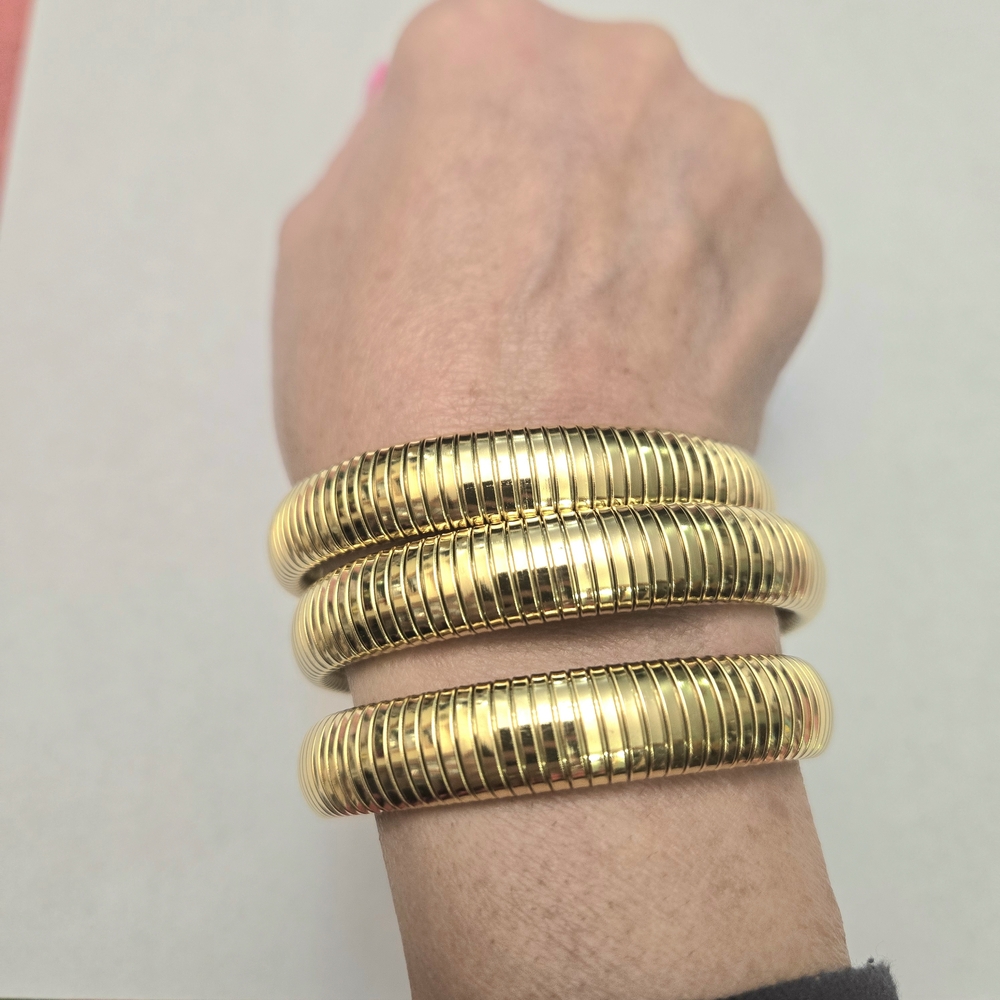 14kt Gold Plated Set Of 3 Bangles